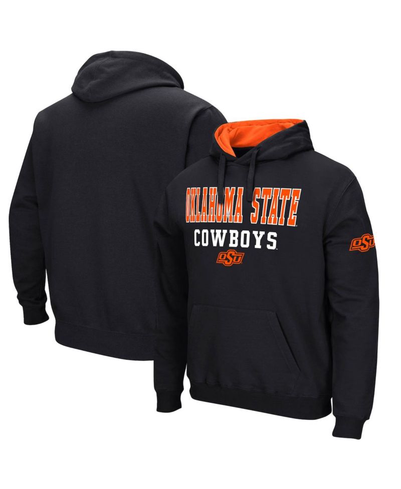 Men's Black Oklahoma State Cowboys Sunrise Pullover Hoodie