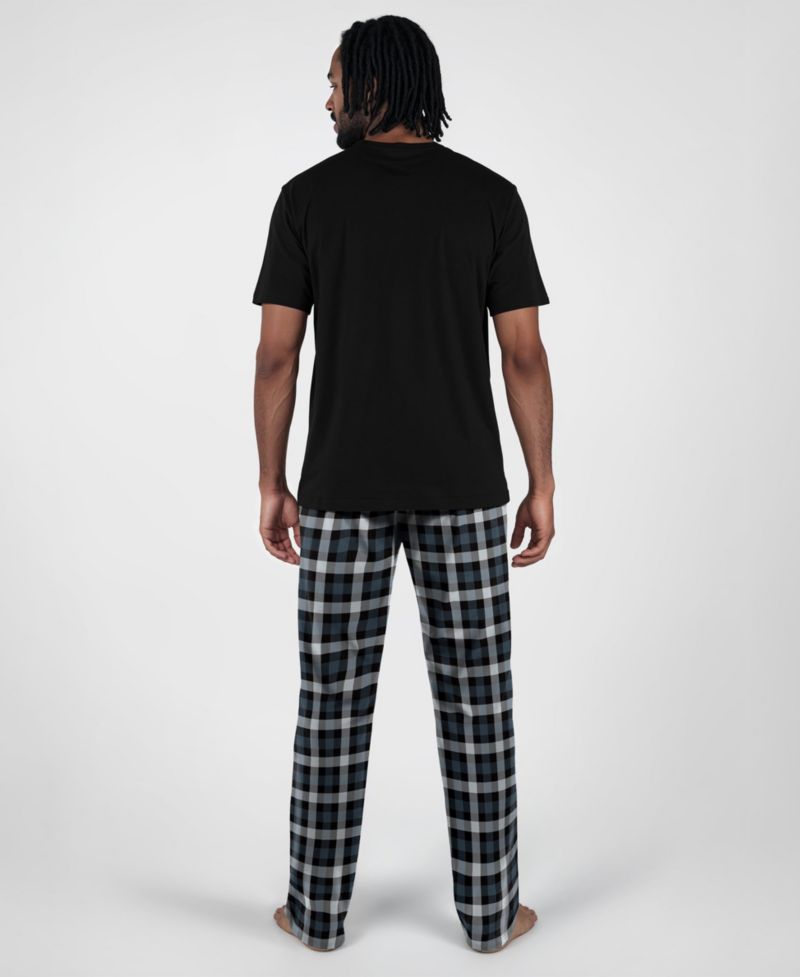 Men's Black Las Vegas Raiders Highland Sleep Set
