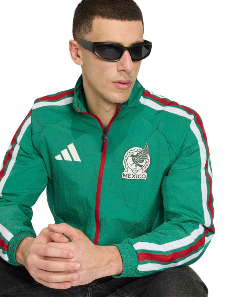 Men's Green Mexico National Team 2026 Home Full-Zip Game Day Anthem Jacket