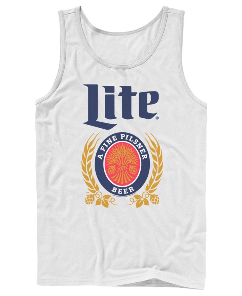 Men's Miller Lite Vintage Beer Crest Graphic Tank Top
