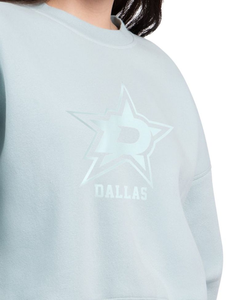 Women's Green Dallas Stars Boxy Cropped Sweatshirt