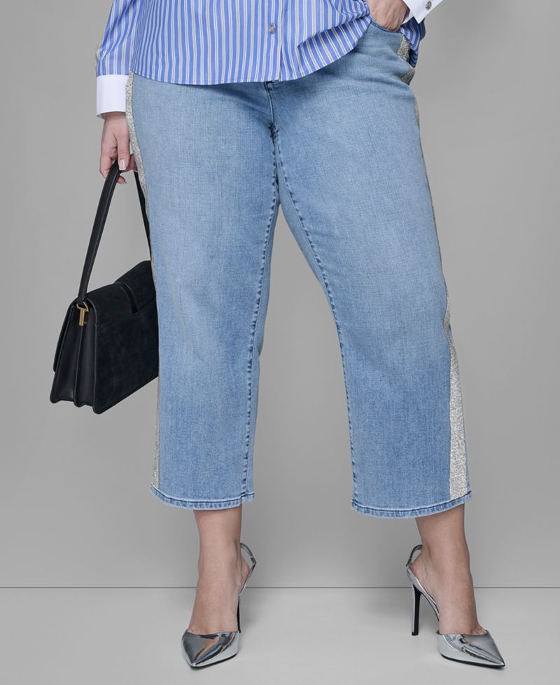 Plus Size Plus Size Hotfix Mid-Rise Jeans