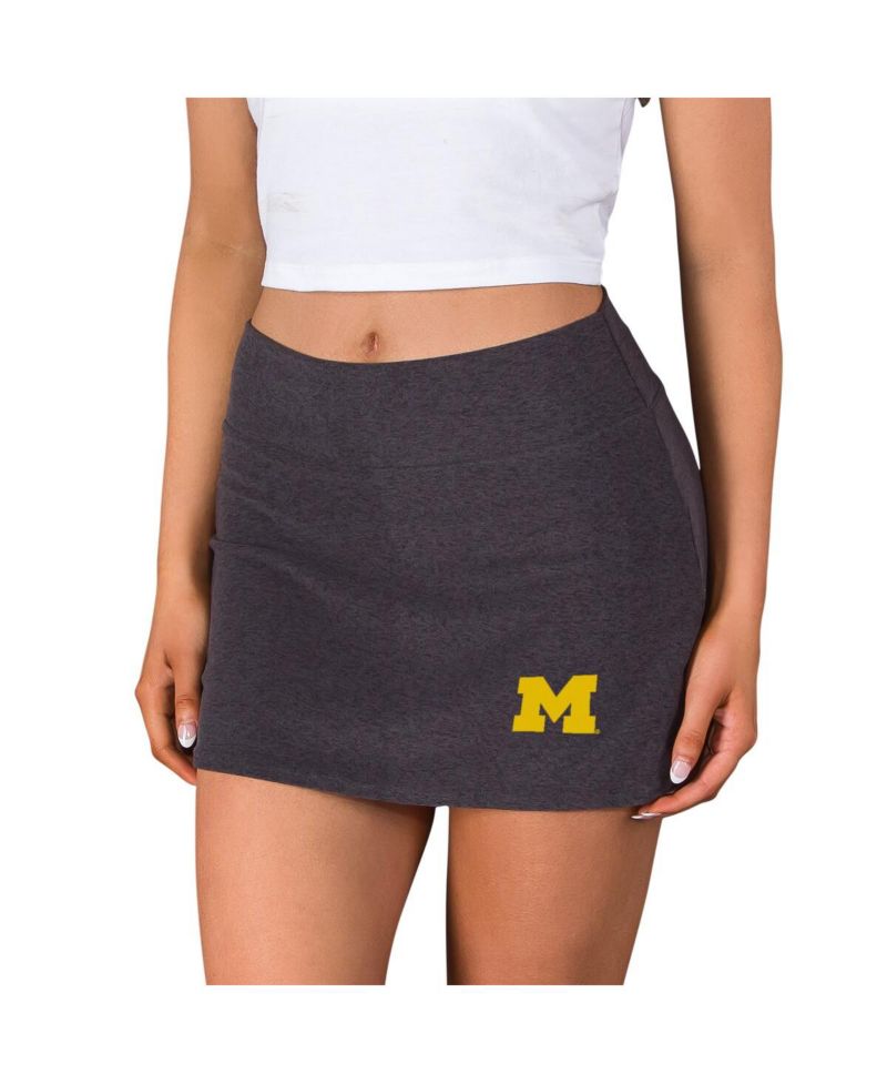 Women's Charcoal Michigan Wolverines Centerline Knit Skort