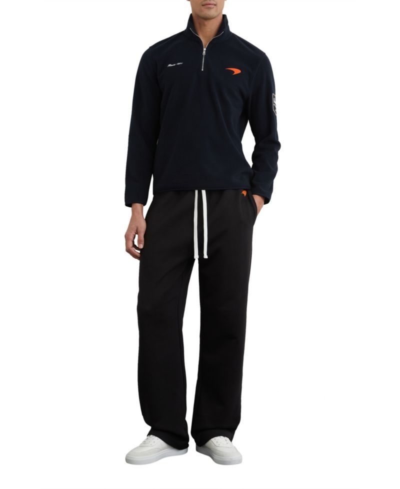 Men's Meros Half Zip Mclaren Embroidered Fleece Polo Shirt