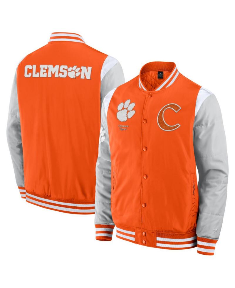 Men's Orange Clemson Tigers Elements Elite Full-Snap Jacket