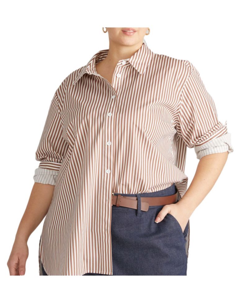 Plus Size Artist Poplin Shirt