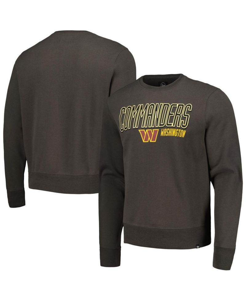 Men's Charcoal Washington Commanders Locked In Headline Pullover Sweatshirt
