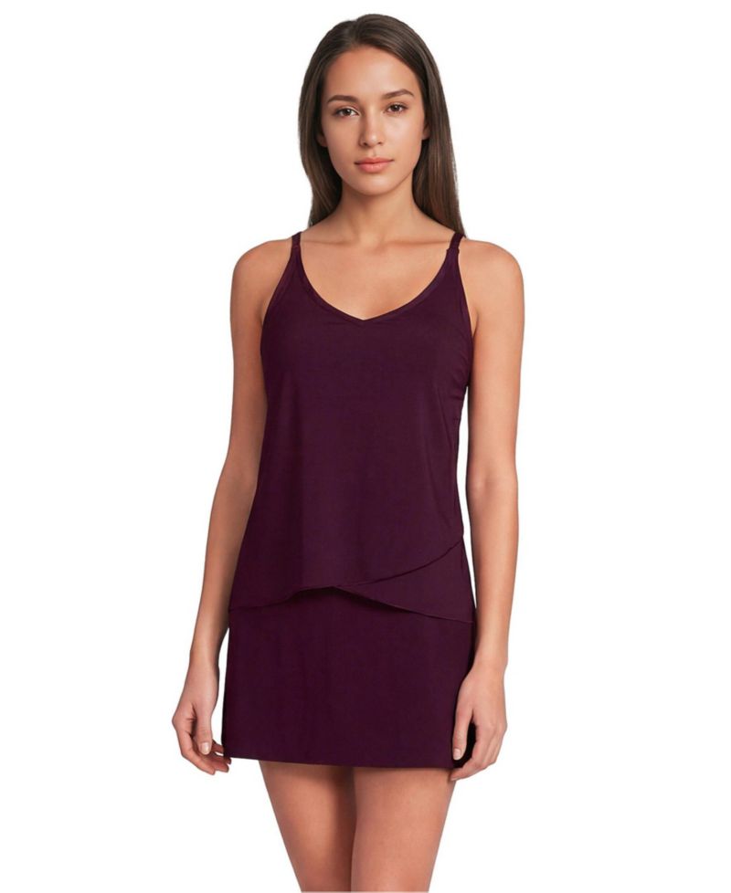 Women's Tulip Hem Tankini Top