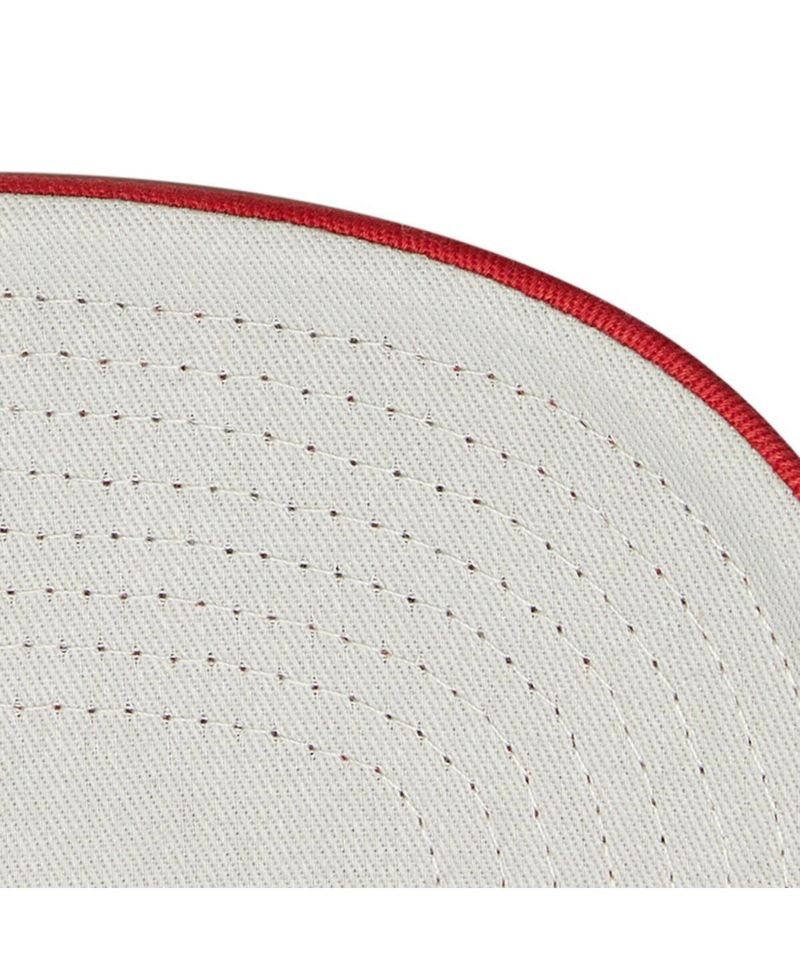 Men's White/Red Detroit Red Wings Gridlock Trucker Adjustable Hat