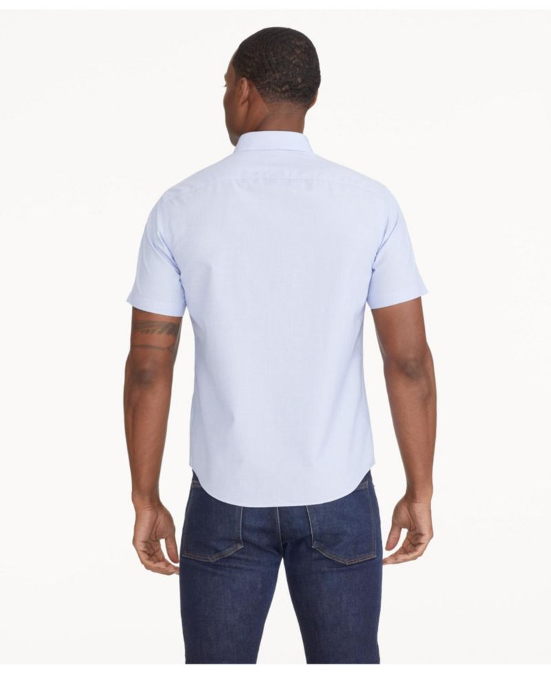 Men's Slim Fit Wrinkle-Free Short-Sleeve Hillstowe Button Up Shirt