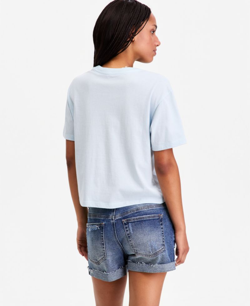 Juniors' Hollywood Wings Graphic Crop Tee