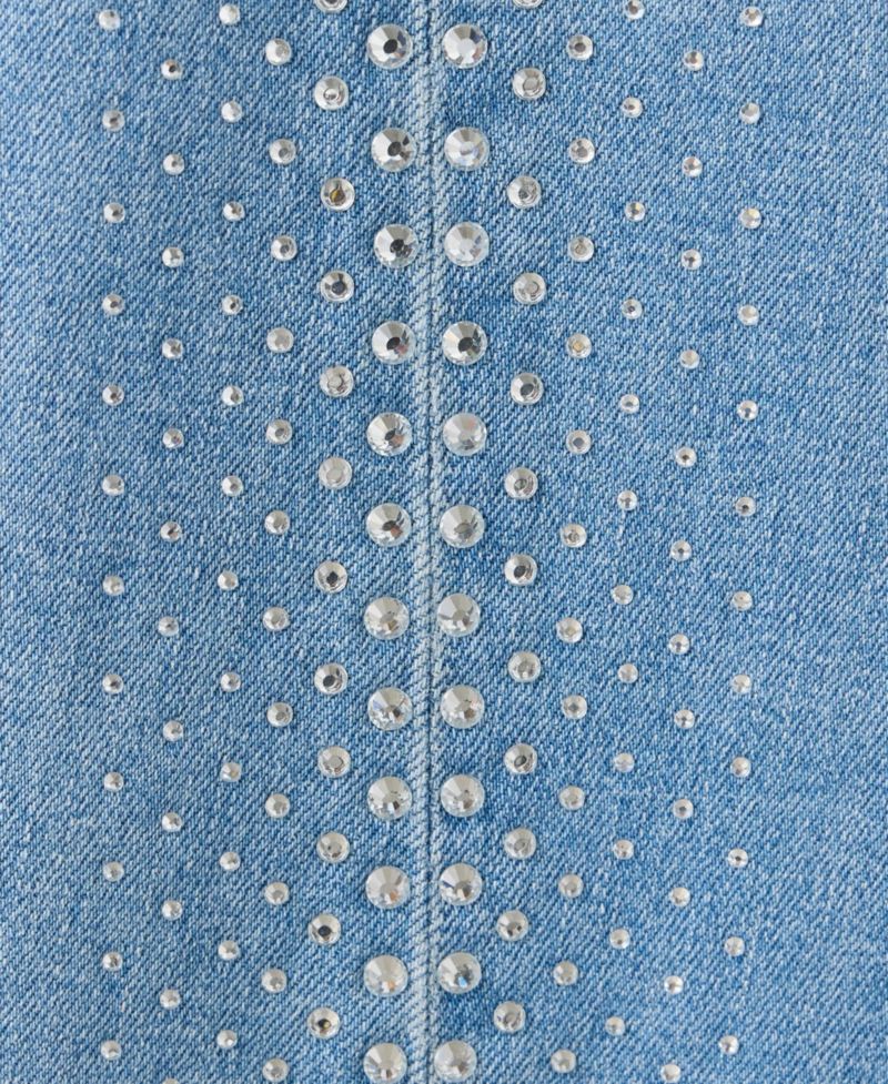 Women's Sparkly Wide-Leg Jeans