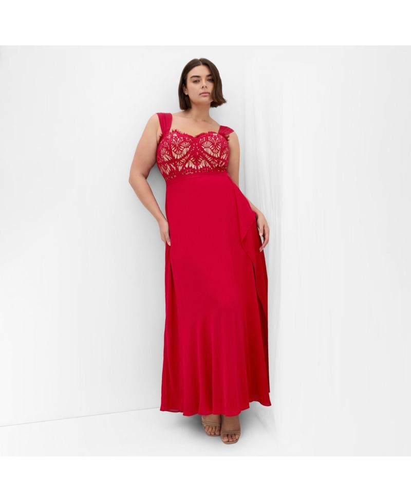 Women's Sweet Evie Lace Chiffon Maxi Dress