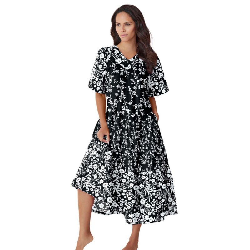 Plus Size Only Necessities Tiered Print Lounger