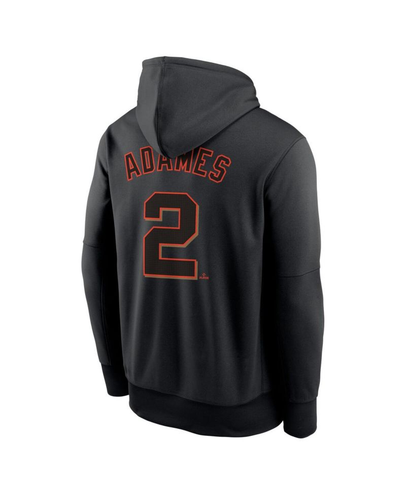 Men's Willy Adames Black San Francisco Giants Name & Number Performance Pullover Hoodie
