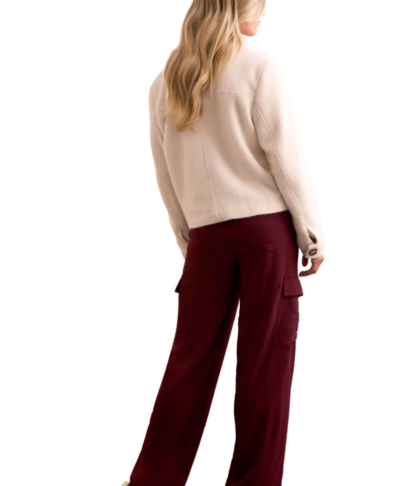 Women's Super Soft Boucle Button-Front Jacket