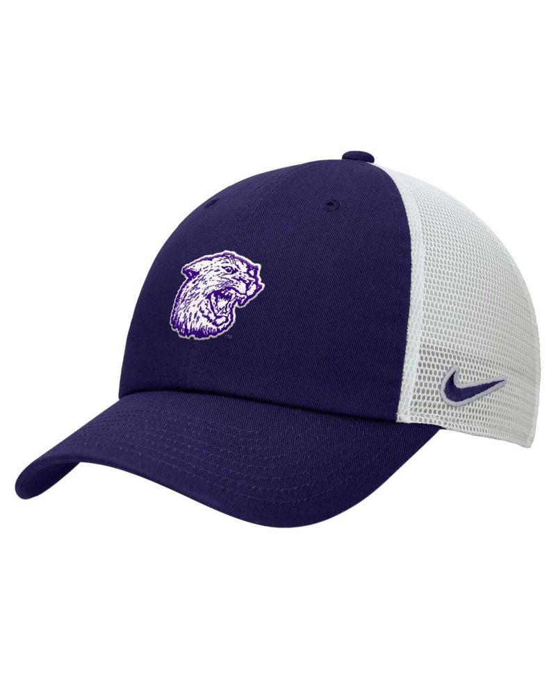 Men's Purple/White Kansas State Wildcats Vintage Club Trucker Adjustable Hat