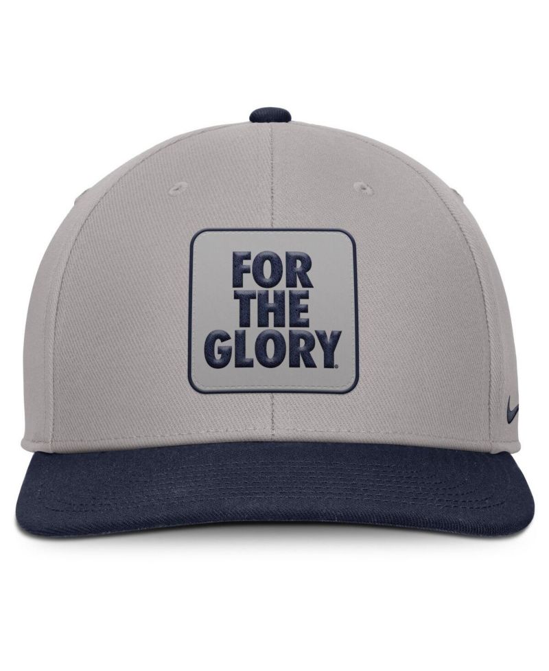 Men's Gray/Navy Penn State Nittany Lions 2025 Sideline Campus Pro Local Snapback Hat