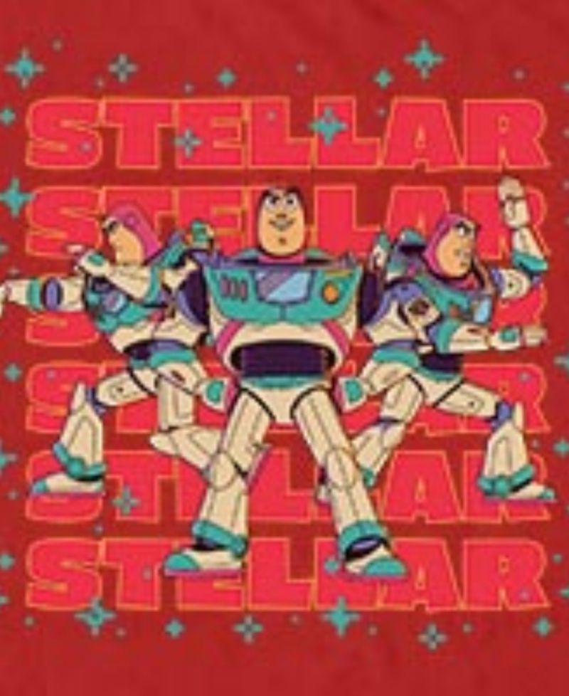Men's Disney Pixar Toy Story Buzz Lightyear Stellar Space Ranger Graphic T-Shirt