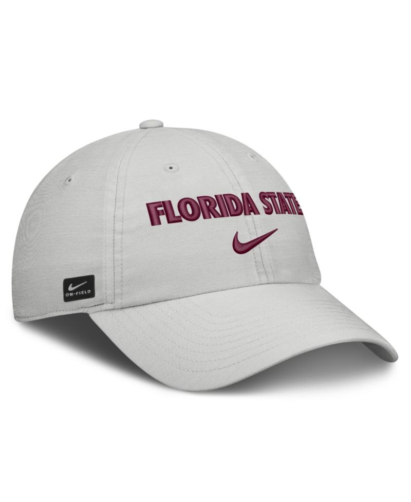 Men's and Women's Gray Florida State Seminoles 2026 On-Field Gameday Club Adjustable Hat