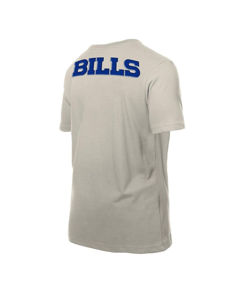 Men's Light Beige Buffalo Bills Multi Patch T-Shirt