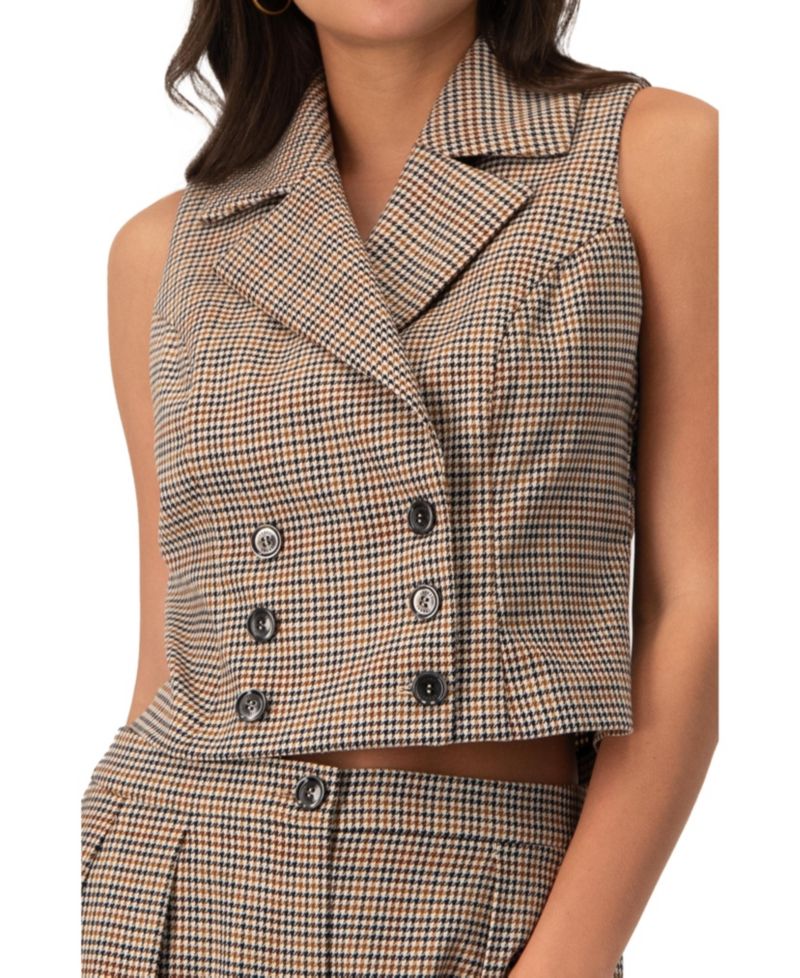 Women's Short Double-Breasted Vest