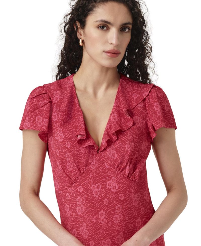Women's Kimmy Floral-Print Empire-Seam Midi Dress