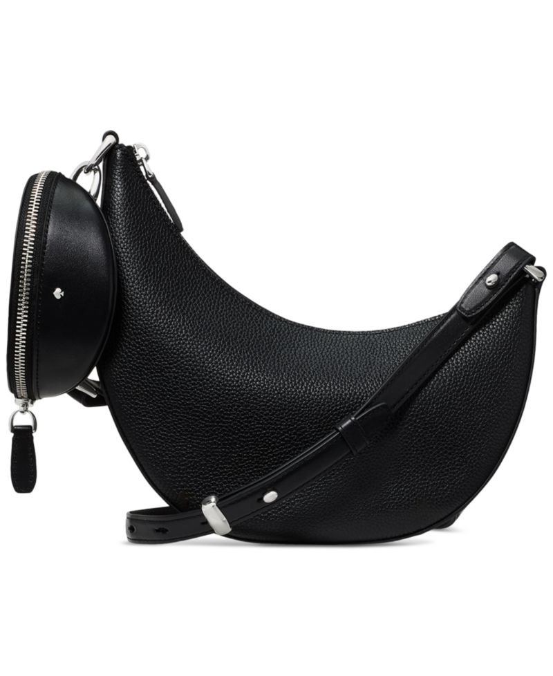 Duo Small Pebble Leather Crossbody Bag