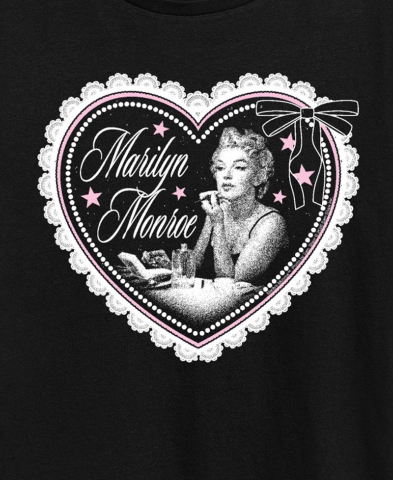 Plus Size Marilyn Monroe Coquette Heart Graphic T-Shirt