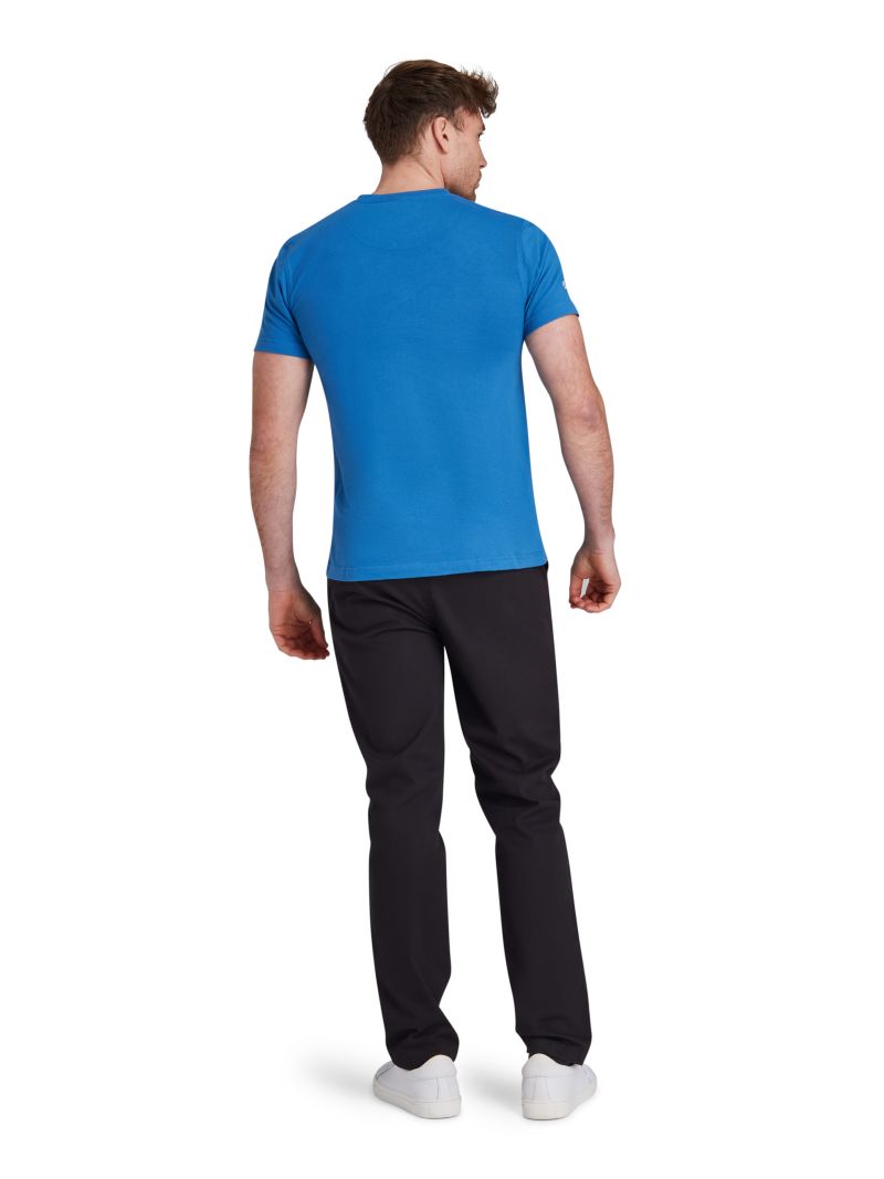 Men's Stitch Embroidery Bull T-Shirt