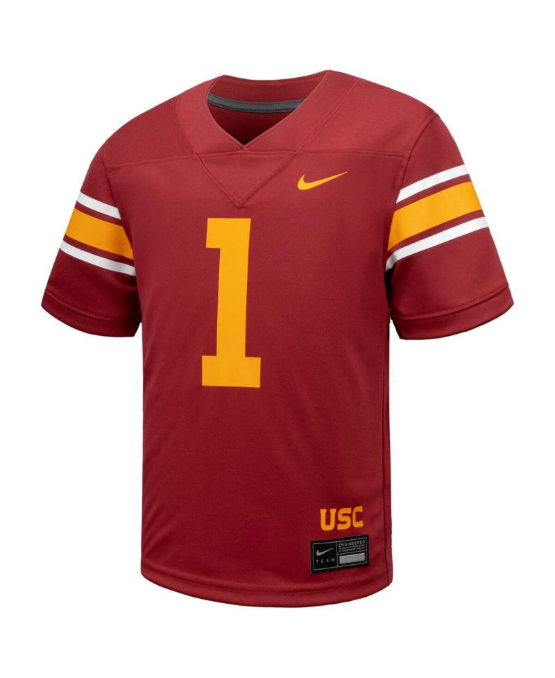 Big Boys and Girls 1 Cardinal USC Trojans Alternate Untouchable Football Jersey