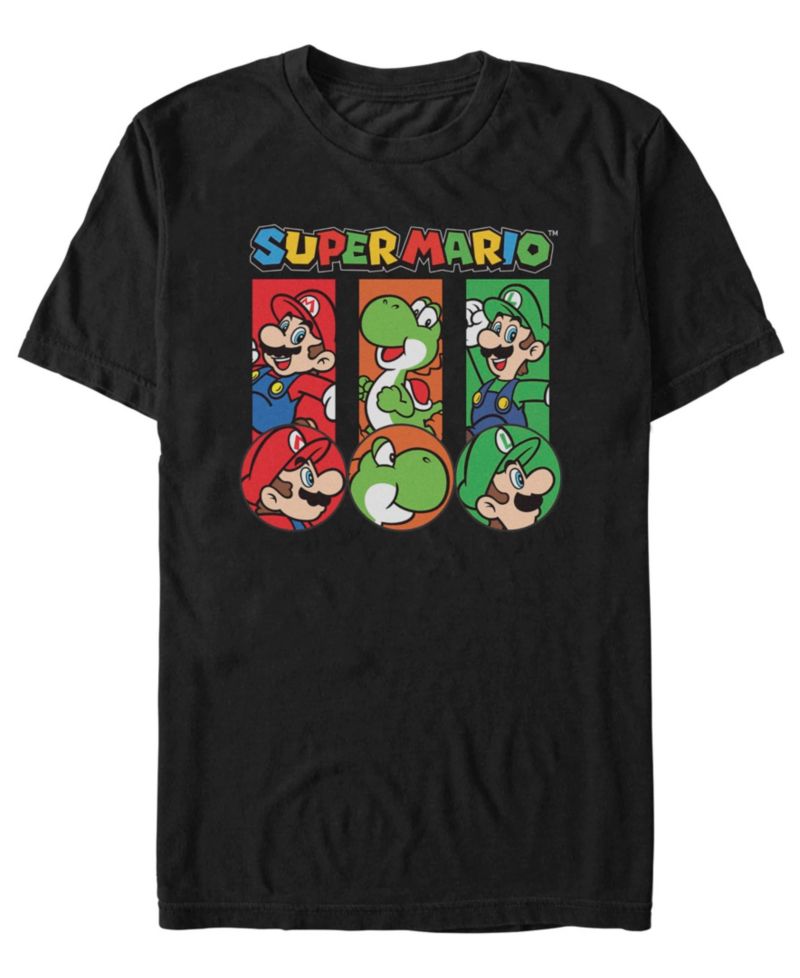 Men's Nintendo Super Three Up Rl T-Shirt