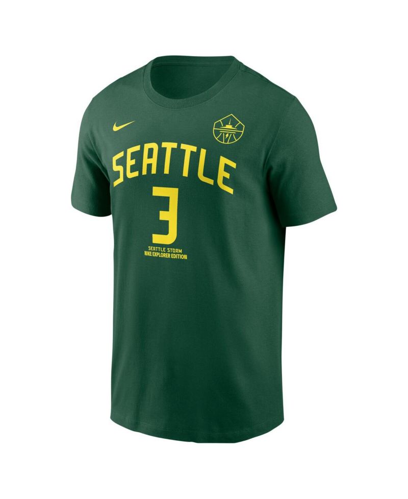 Men's and Women's Nneka Ogwumike Green Seattle Storm Explorer Edition Name & Number T-Shirt