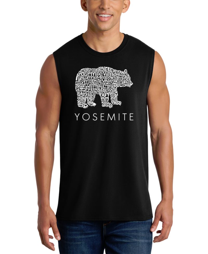 Men's Yosemite Word Art Graphic Tank Top