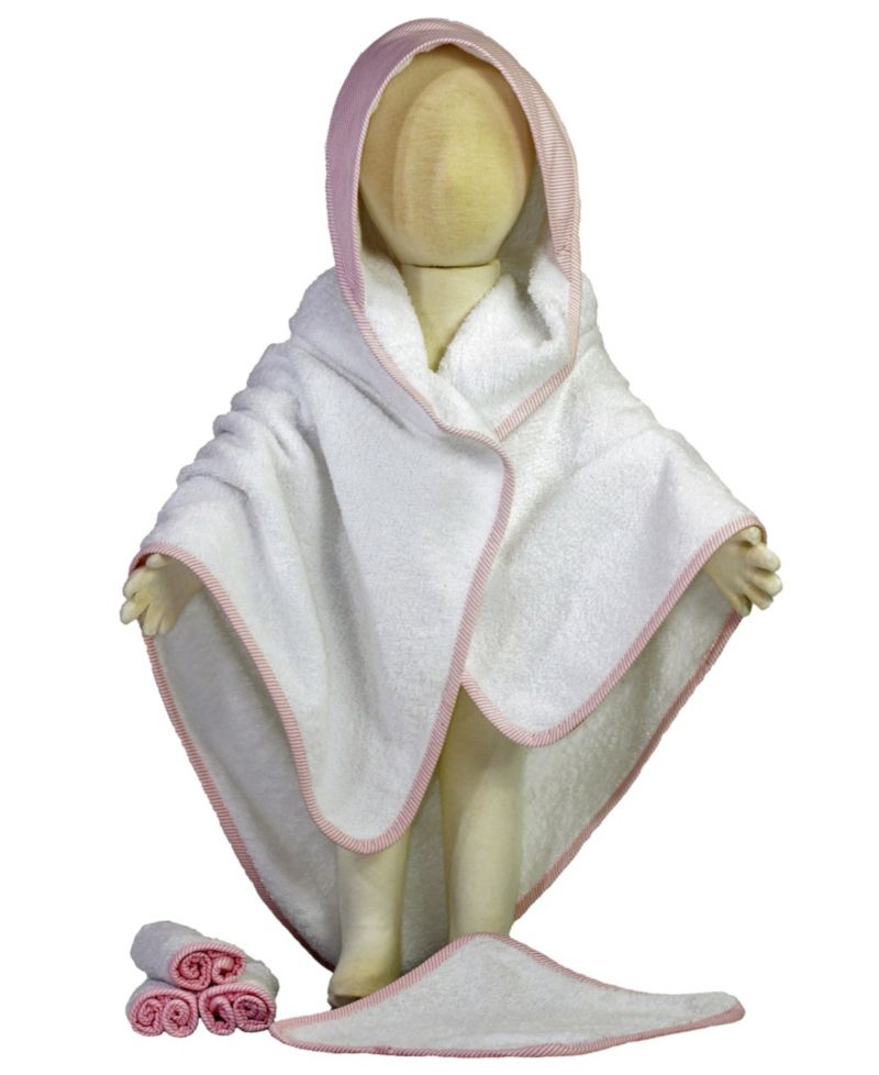 Hooded Baby Towel with Wash Cloth Bundle