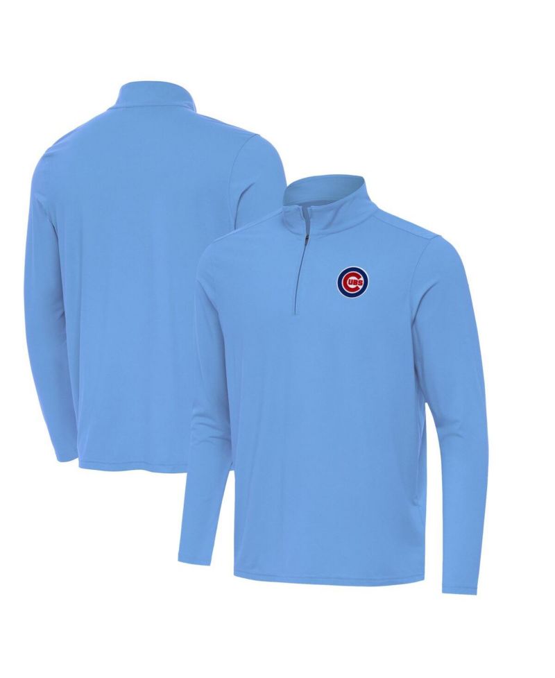 Men's Powder Blue Chicago Cubs Intent Quarter-Zip Sweatshirt