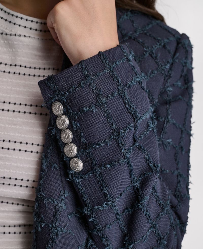 Women's Open-Front Stand Collar Jacket