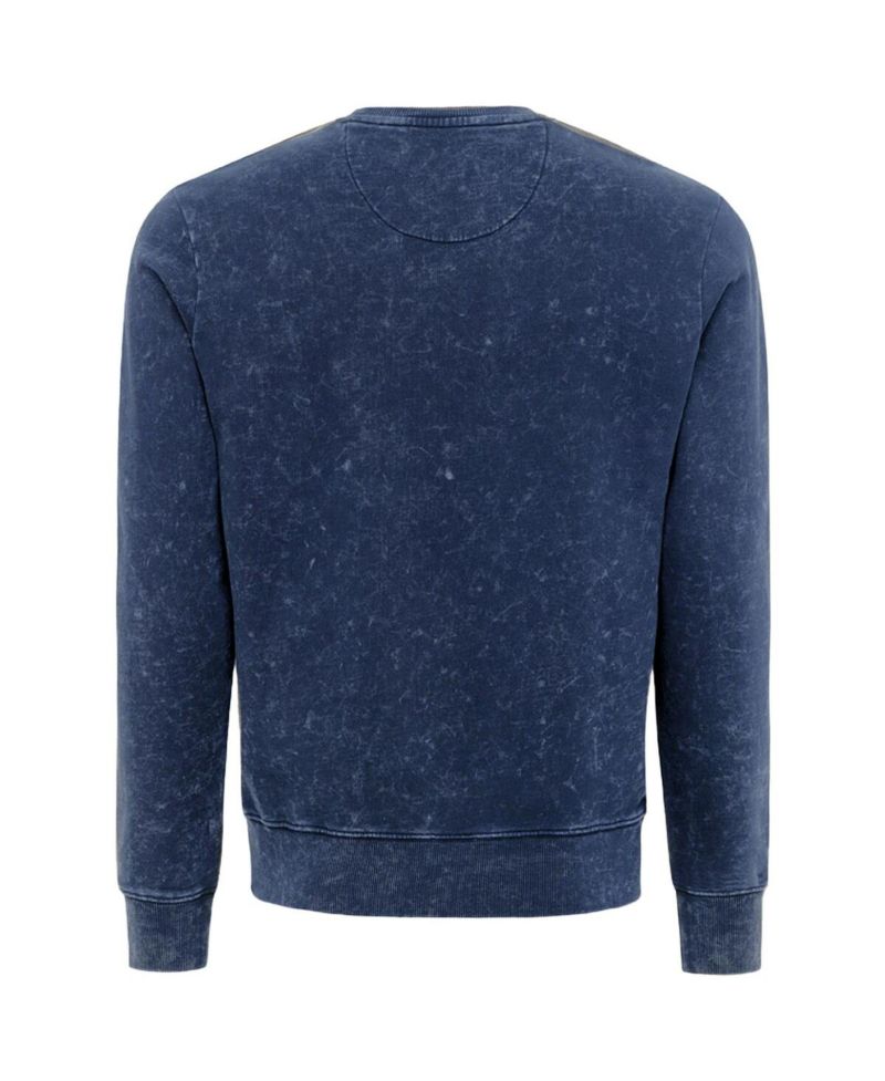 Men's and Women's Navy Indiana Fever Rock Roll Collection Freddy Mineral Wash Pullover Sweatshirt
