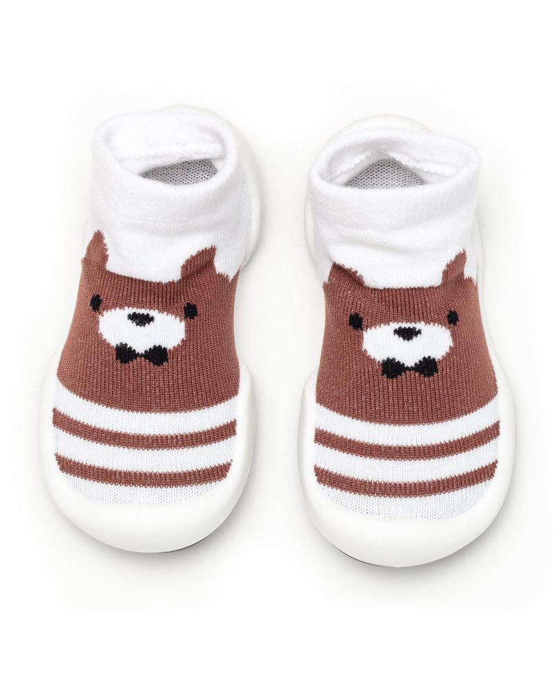 Infant Boys Breathable Washable Non-Slip Sock Shoes Big Bear