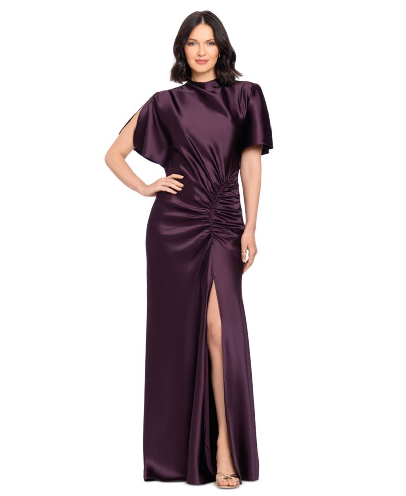 Women's Flutter-Sleeve Gown