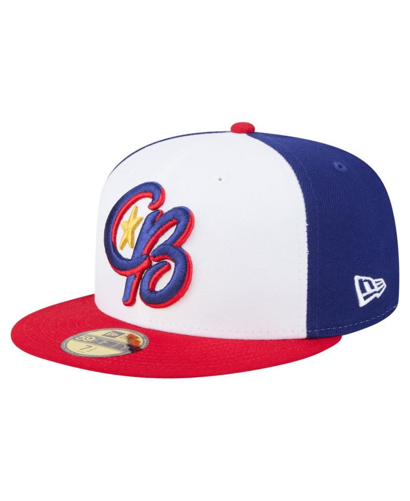 Men's White/Red Kannapolis Cannon Ballers Authentic Collection 59FIFTY Fitted Hat