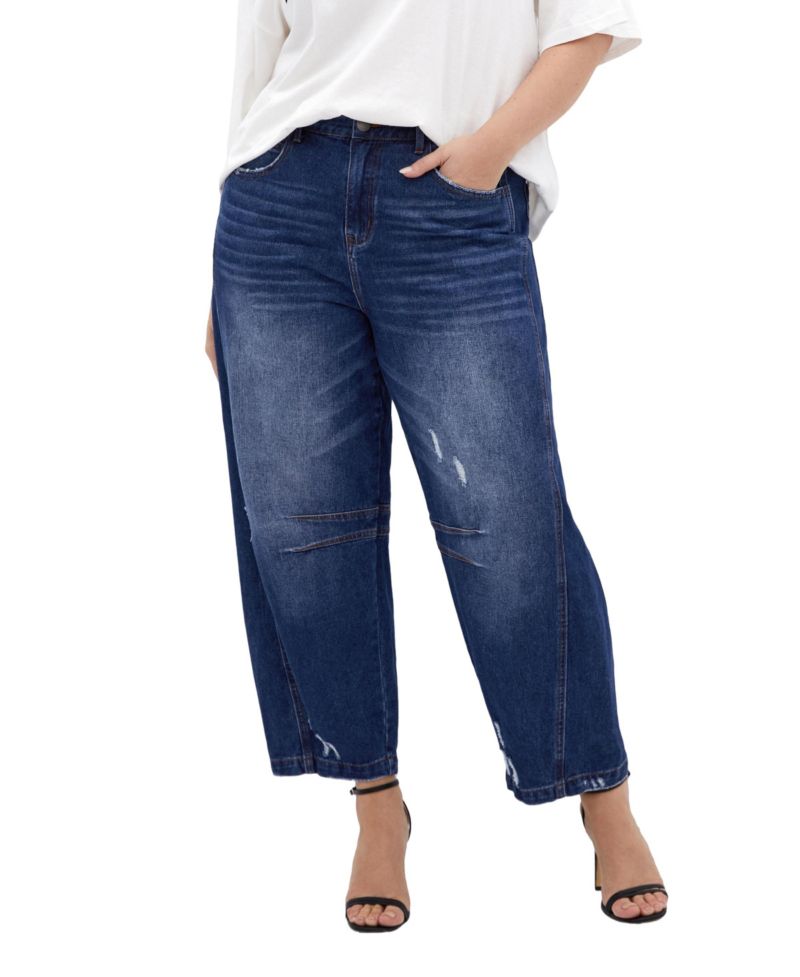 Women's Plus Size Harley Fit Bea Barrel Leg Jean
