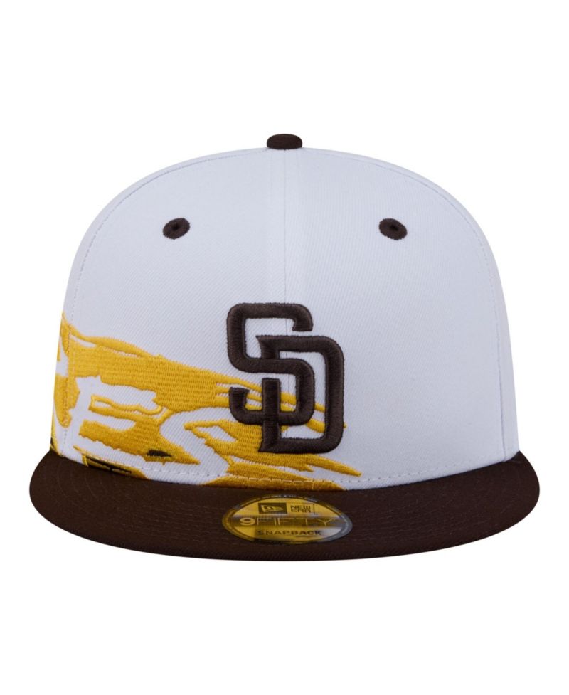 Men's White/Brown San Diego Padres 9FIFTY Snapback Hat