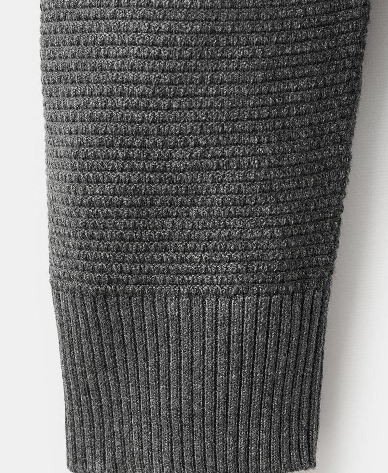 Men's Structured Perkins-Neck Sweater