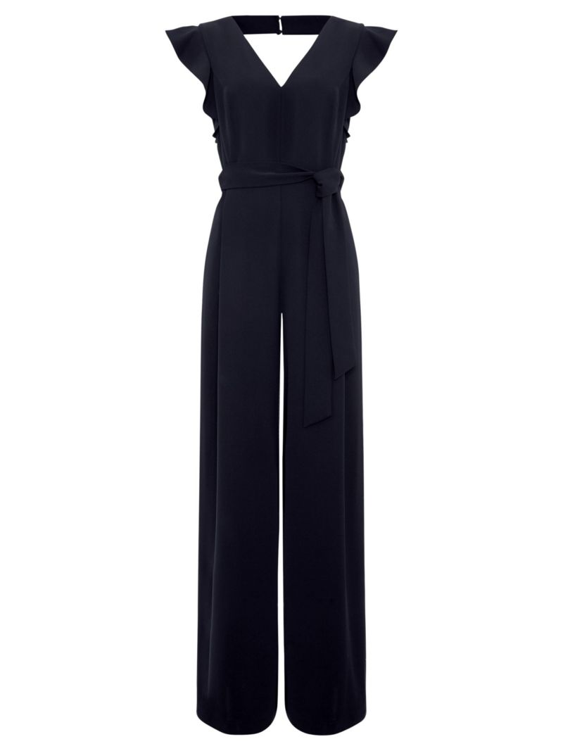 Women's Kallie Frill V-Neck Jumpsuit