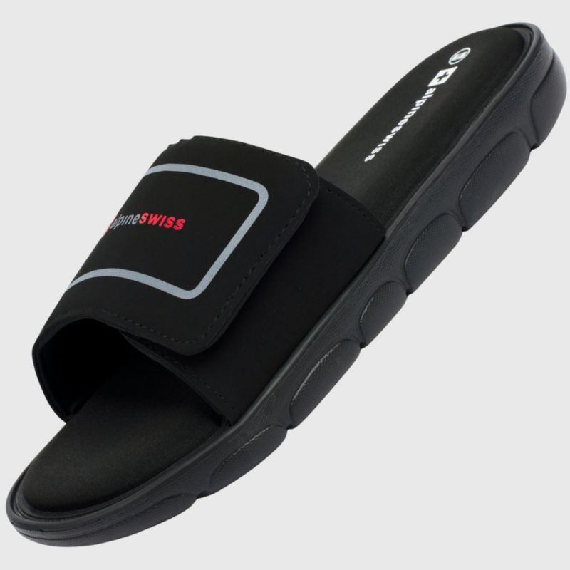 Men's Gabe Cloud Slide Sandals For Men Shock-Absorbing Foam Insole With Arch Support Adjustable Strap Waterproof Anti-Slip Recovery Slides