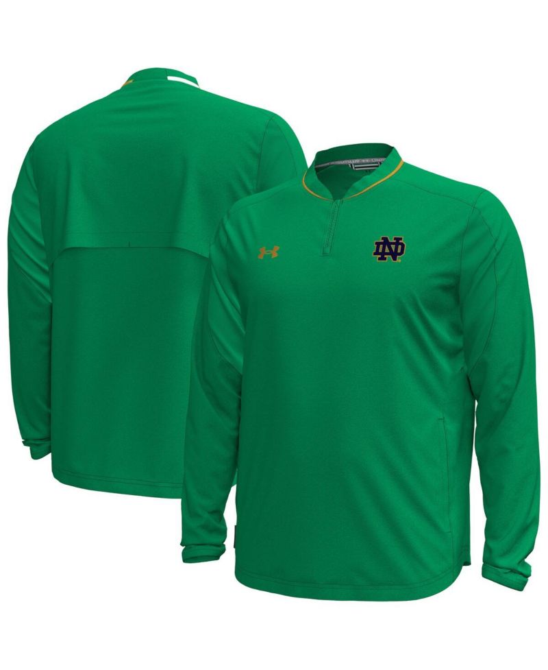 Men's Green Notre Dame Fighting Irish Motivate Long Sleeve Quarter-Zip Jacket