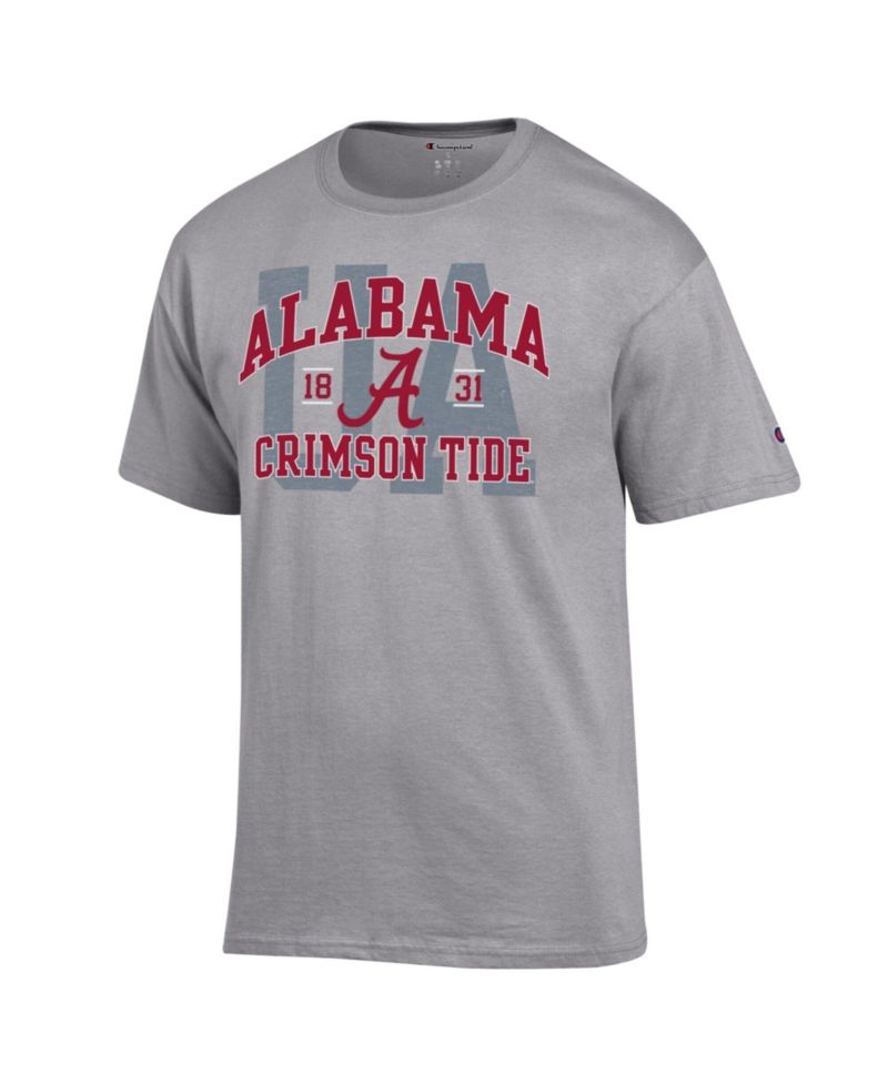 Men's Heather Gray Alabama Crimson Tide Varsity T-Shirt
