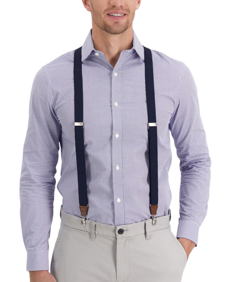 Men's Solid Suspenders, Created for Macy's"