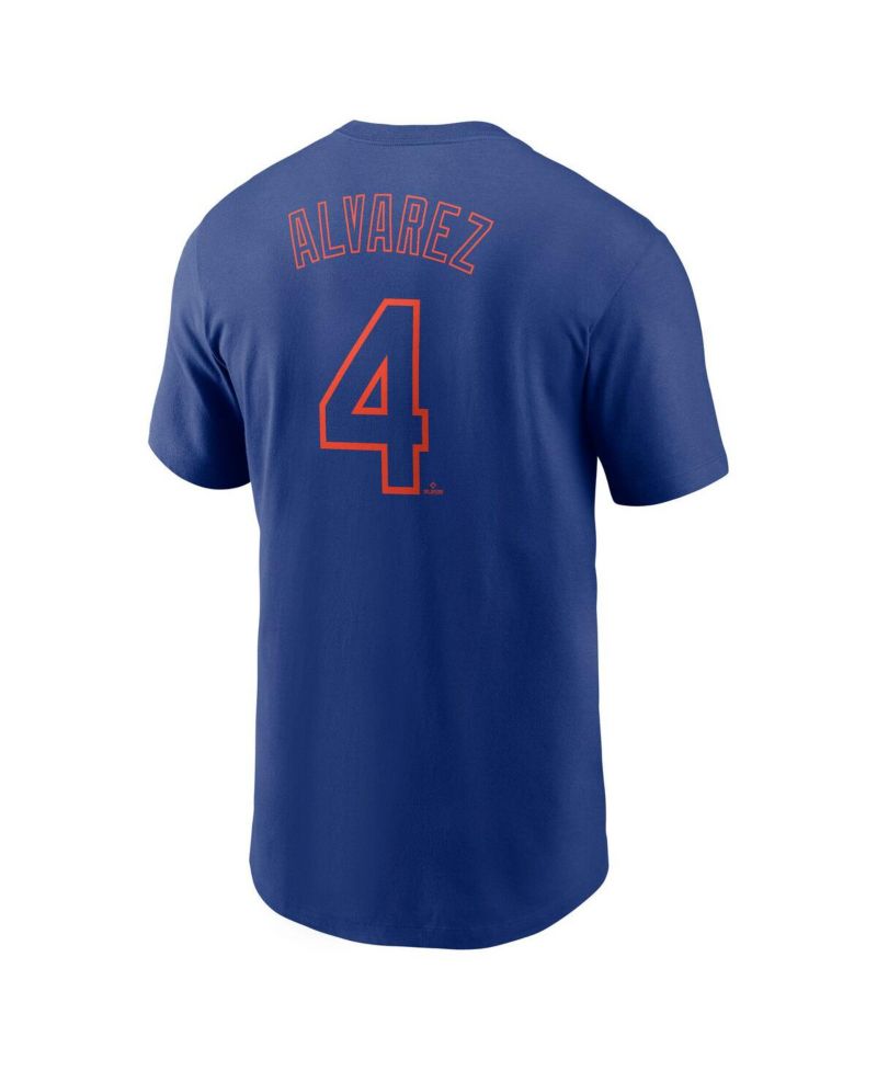 Men's Francisco Alvarez Royal New York Mets Fuse Name & Number T-Shirt